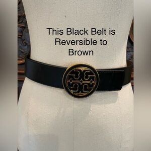 Tory Burch EUC Reversible Black to Brown Belt